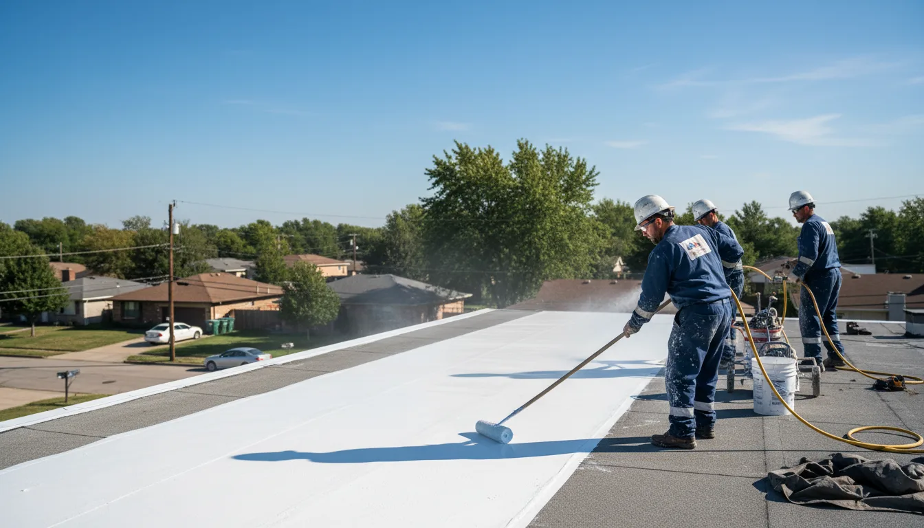Commercial roof coating in Wyoming, PA near me